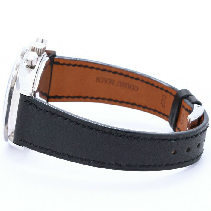 【仮】ユニバーサルジュネーブ【UNIVERSALGENEVE】トリコンパックス881101/02メンズブラックステンレススティール腕時計時計TRI-COMPAXBLACKSS【中古】