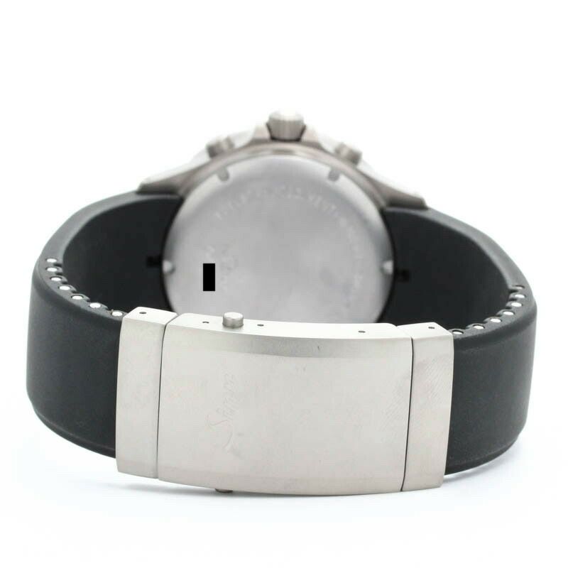 【仮】ジン【SINN】757.UTCメンズブラックステンレススティール腕時計時計BLACKSS【中古】
