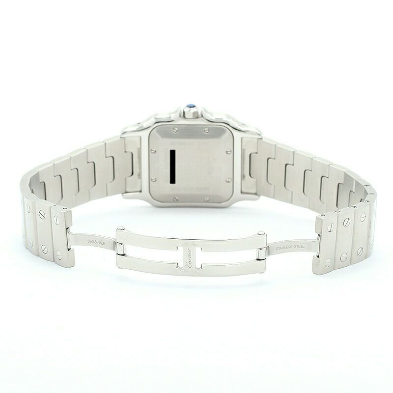 【仮】サントス【CARTIER】サントスガルベLM20周年限定モデルW20040D6メンズシルバーステンレススティール腕時計時計SANTOSGALBEELM20THANNIVERSARYLIMITEDSILVERSS【中古】