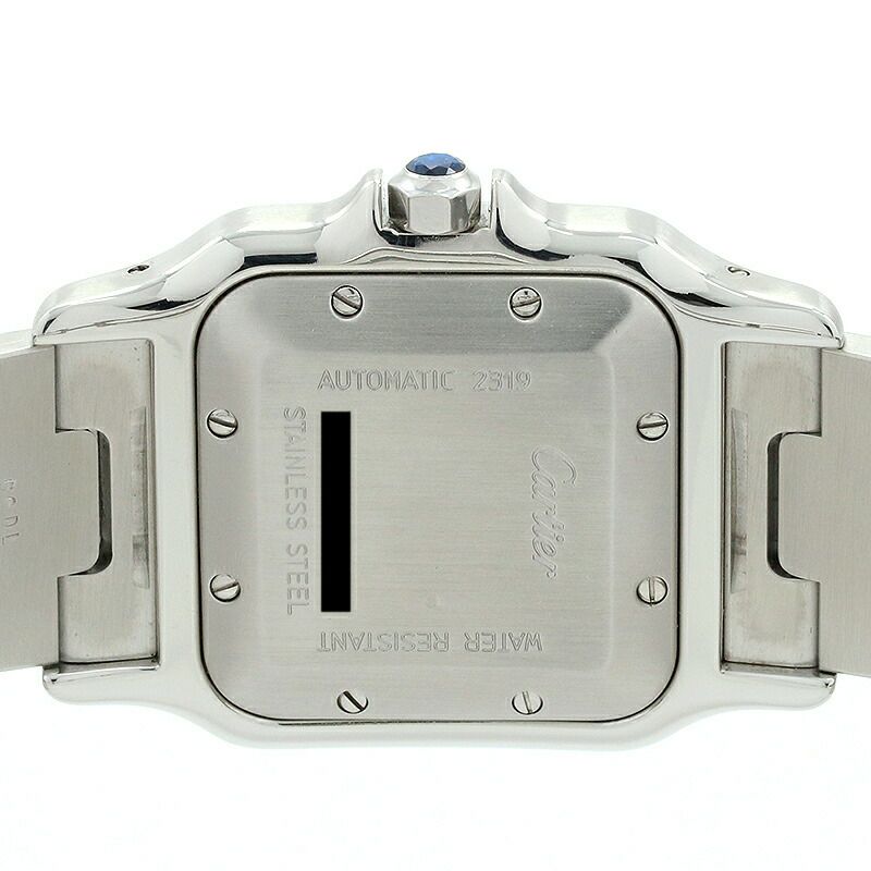 【仮】サントス【CARTIER】サントスガルベLM20周年限定モデルW20040D6メンズシルバーステンレススティール腕時計時計SANTOSGALBEELM20THANNIVERSARYLIMITEDSILVERSS【中古】