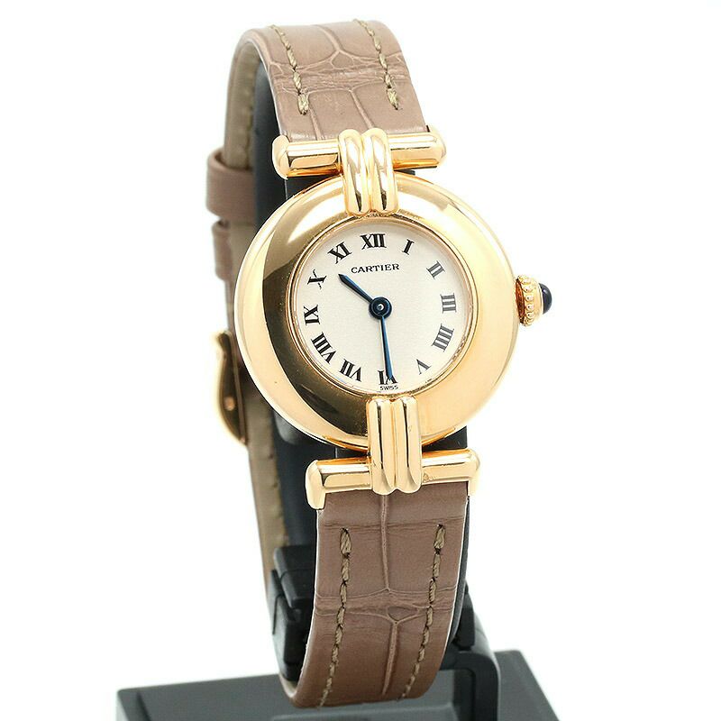 【仮】カルティエ【CARTIER】コリゼウォッチSMW1506156レディースアイボリーK18イエローゴールド腕時計時計COLISEEWATCHSMALLMODELIVORYK18YG【中古】
