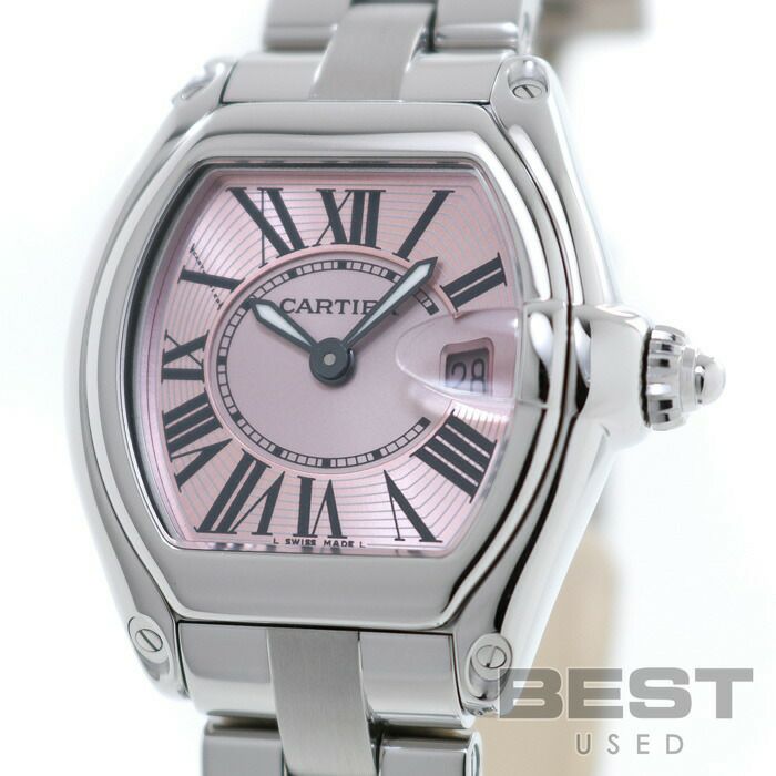 【仮】カルティエ【CARTIER】ロードスターSMW62017V3レディースピンクステンレススティール腕時計時計ROADSTERSMPINKSS【中古】