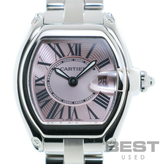 【仮】カルティエ【CARTIER】ロードスターSMW62017V3レディースピンクステンレススティール腕時計時計ROADSTERSMPINKSS【中古】