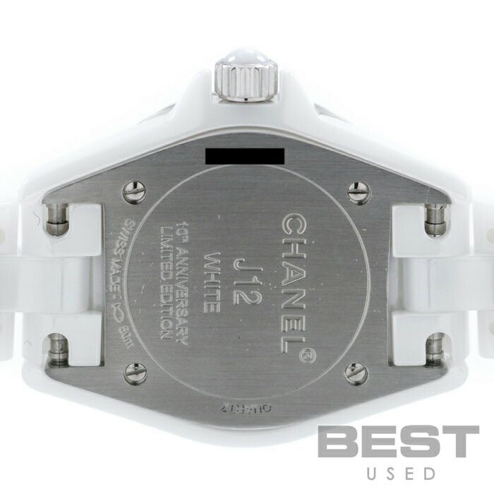 【仮】シャネル【CHANEL】J12ホワイトファントムH3705レディースホワイトセラミック腕時計時計J12WHITEPHANTOMWHITECE【中古】