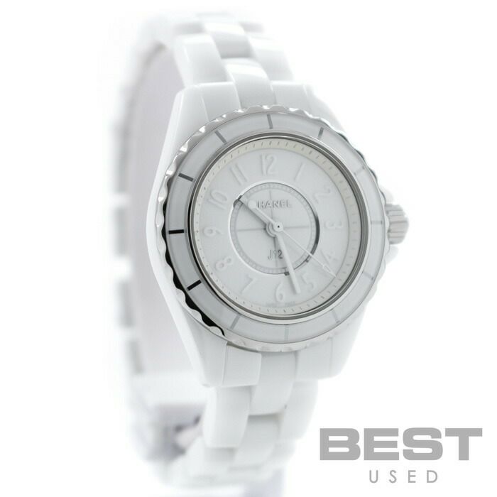 【仮】シャネル【CHANEL】J12ホワイトファントムH3705レディースホワイトセラミック腕時計時計J12WHITEPHANTOMWHITECE【中古】