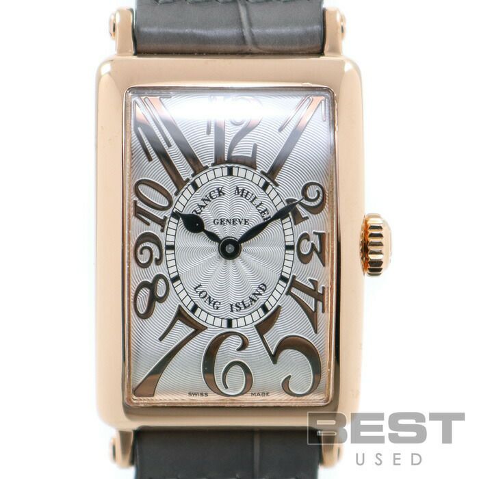 【仮】フランク・ミュラー【FRANCKMULLER】ロングアイランドレリーフ902QZRELIEF5NレディースシルバーK18ピンクゴールド腕時計時計LONGISLANDSILVERK18PG【中古】