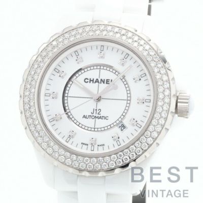 【仮】シャネル【CHANEL】J12オートマティックH2013メンズホワイトセラミック腕時計時計J12AUTOMATICWHITECE【中古】