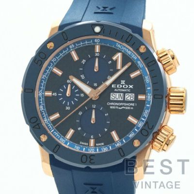 【中古】EDOX  CHRONOOFFSHORE-1 CHRONOGRAPH　AUTOMATIC  エドックス クロノオフショア1　クロノグラフ　オートマチック 01122-37RBU35-BUIR3