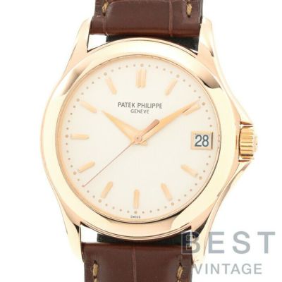 【仮】パテックフィリップ【PATEKPHILIPPE】カラトラバ5107R-001メンズシルバーK18ピンクゴールド腕時計時計CALATRAVASILVERK18PG【中古】