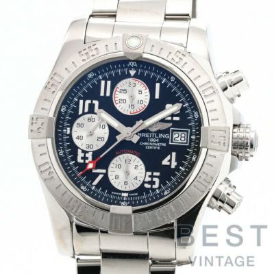 【仮】ブライトリング【BREITLING】アベンジャー2A13381(A339B33PSS)メンズブラックステンレススティール腕時計時計AVENGER2BLACKSS【中古】