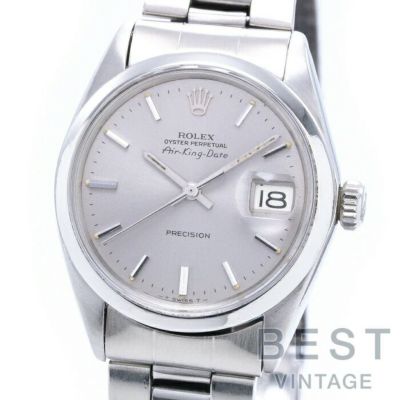【仮】ロレックス【ROLEX】オイスターパーペチュアルエアキングデイトプレシジョン5700メンズシルバーステンレススティール腕時計時計OYSTERPERPETUALAIRKINGDATESILVERSS【中古】