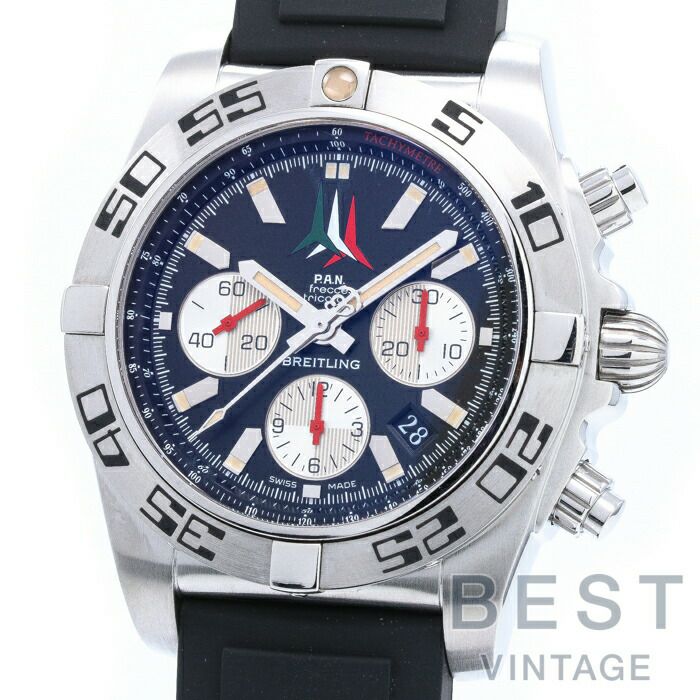 【中古】BREITLING  CHRONOMAT 44 FRECCE TRICOLORI LIMITED TO 1000  ブライトリング クロノマット 44 フレッチェトリコローリ 世界限定1000本 AB0110(A013BFTVRC)