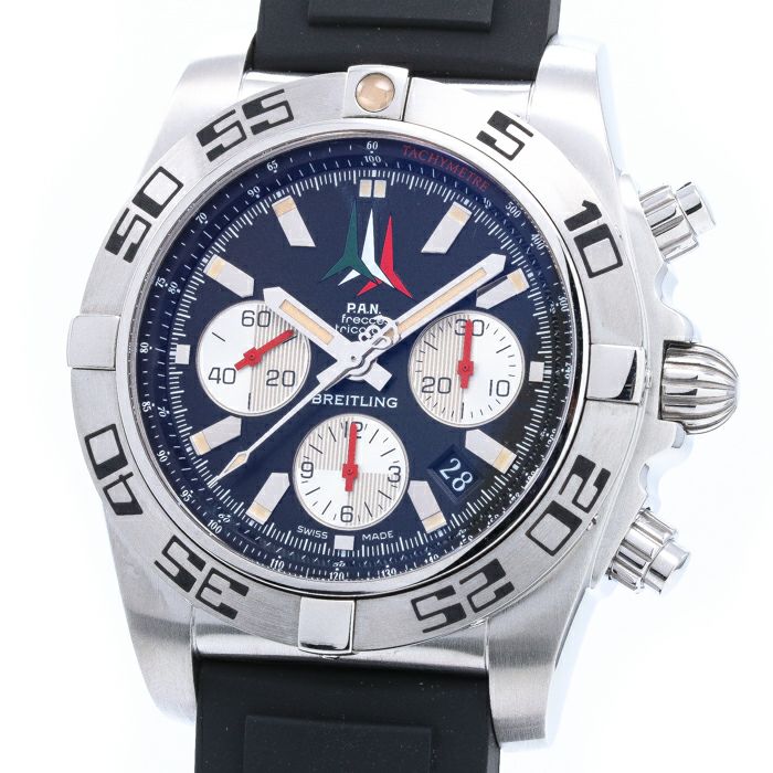 【中古】BREITLING  CHRONOMAT 44 FRECCE TRICOLORI LIMITED TO 1000  ブライトリング クロノマット 44 フレッチェトリコローリ 世界限定1000本 AB0110(A013BFTVRC)