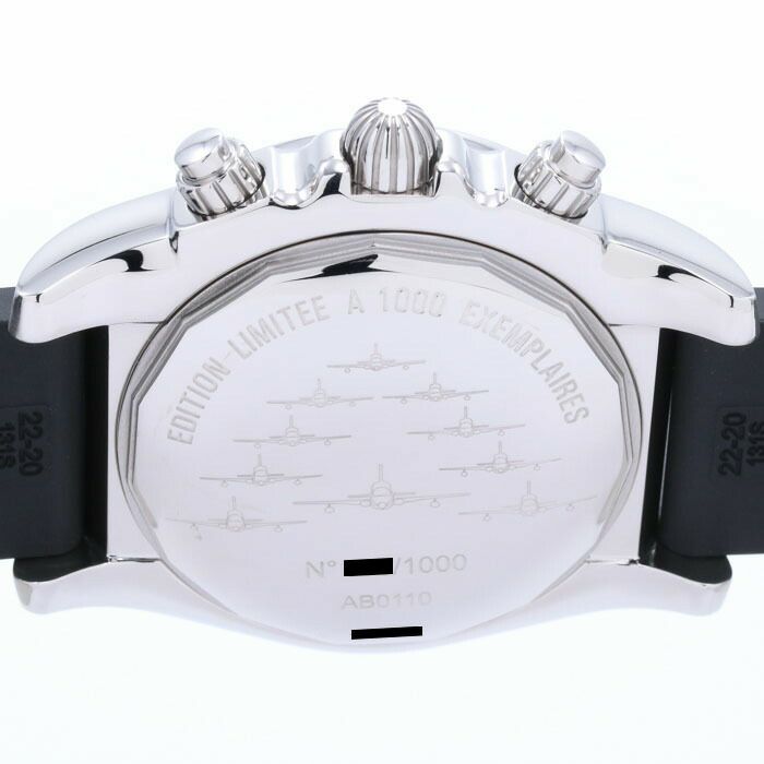 【中古】BREITLING  CHRONOMAT 44 FRECCE TRICOLORI LIMITED TO 1000  ブライトリング クロノマット 44 フレッチェトリコローリ 世界限定1000本 AB0110(A013BFTVRC)