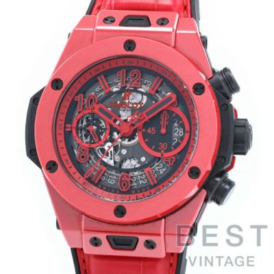 【仮】ウブロ【HUBLOT】ビッグ・バンウニコレッドマジック411.CF.8513.RXメンズレッドセラミック腕時計時計BIGBANGUNICOREDMAGICREDCE【中古】