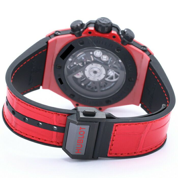 【仮】ウブロ【HUBLOT】ビッグ・バンウニコレッドマジック411.CF.8513.RXメンズレッドセラミック腕時計時計BIGBANGUNICOREDMAGICREDCE【中古】