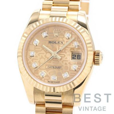 【仮】ロレックス【ROLEX】オイスターパーペチュアルデイトジャスト179178GレディースゴールドK18イエローゴールド腕時計時計OYSTERPERPETUALDATEJUSTGOLDK18YG【中古】