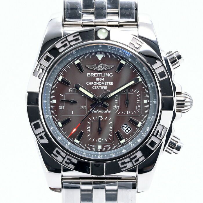 【仮】ブライトリング【BREITLING】クロノマット44AB0111メンズブラウンステンレススティール腕時計時計CHRONOMAT44BROWNSS【中古】