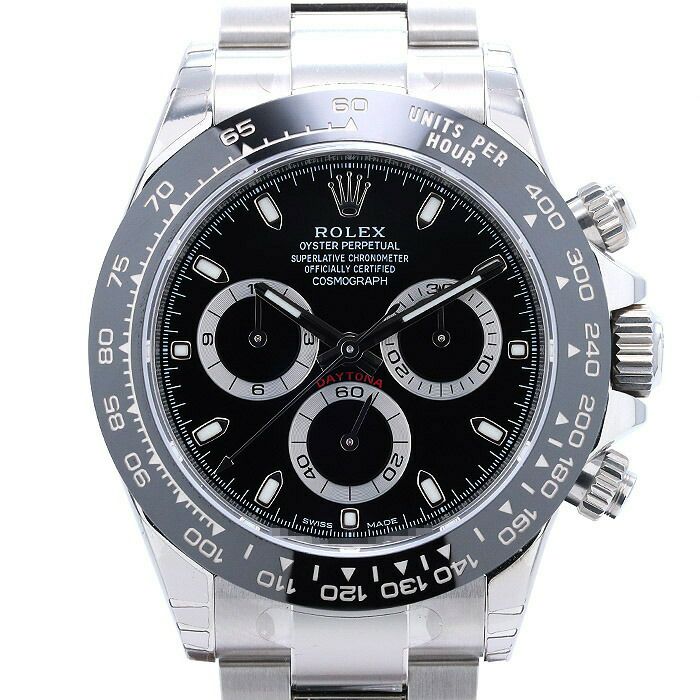 【仮】ロレックス【ROLEX】コスモグラフデイトナ116500LNメンズブラックステンレススティール腕時計時計COSMOGRAPHDAYTONABLACKSS【中古】