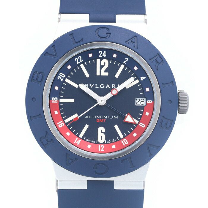 中古】BVLGARI ALUMINUM GMT ブルガリ アルミニウムGMT BB40ATGMT  
