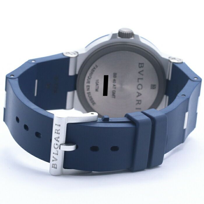 中古】BVLGARI ALUMINUM GMT ブルガリ アルミニウムGMT BB40ATGMT  