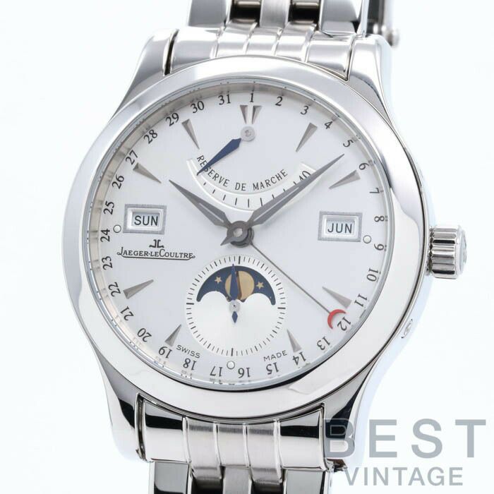 【仮】ジャガー・ルクルト【JAEGERLECOULTRE】マスターカレンダーQ151842(147.8.41.S)メンズシルバーステンレススティール腕時計時計MASTERCALENDARSILVERSS【中古】