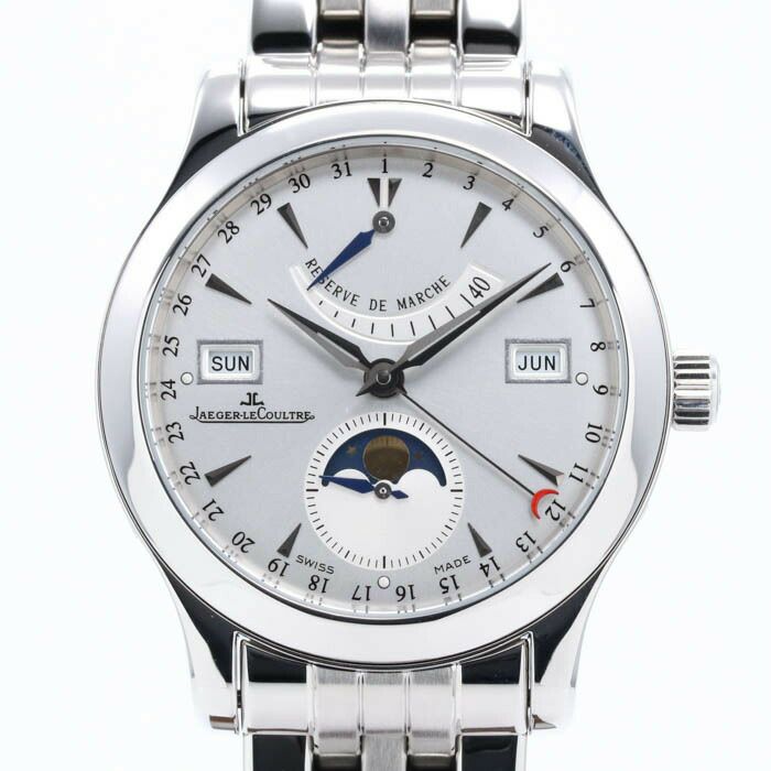 【仮】ジャガー・ルクルト【JAEGERLECOULTRE】マスターカレンダーQ151842(147.8.41.S)メンズシルバーステンレススティール腕時計時計MASTERCALENDARSILVERSS【中古】