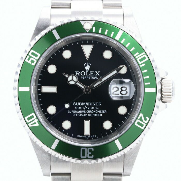 【中古】ROLEX  GREEN SUBMARINER DATE   ロレックス グリーン サブマリーナー デイト 16610LV