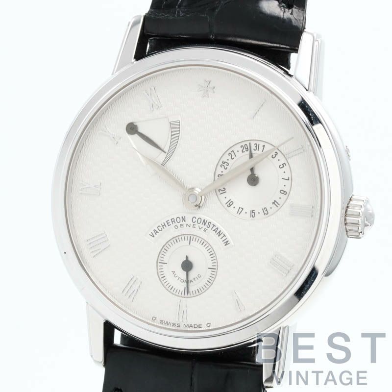 【仮】ヴァシュロン・コンスタンタン【VACHERONCONSTANTIN】パトリモニーパワーリザーブ47200/000G-5メンズシルバーK18ホワイトゴールド腕時計時計PATRIMONYPOWERRESERVESILVERK18WG【中古】