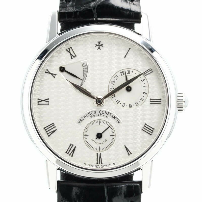 【仮】ヴァシュロン・コンスタンタン【VACHERONCONSTANTIN】パトリモニーパワーリザーブ47200/000G-5メンズシルバーK18ホワイトゴールド腕時計時計PATRIMONYPOWERRESERVESILVERK18WG【中古】