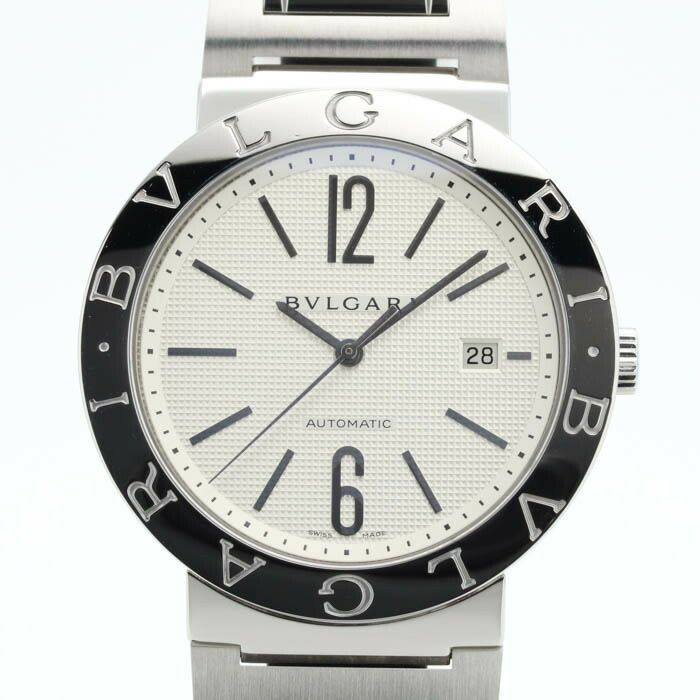 BULGARI BB 42 SS AUTO 自動巻き腕時計 Bulgari BB42SS Automatic Silver Dial Timepiece