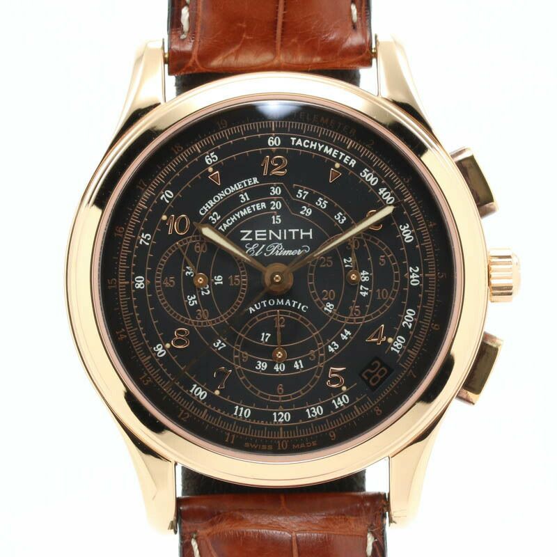 中古】ZENITH CHRONOMASTER EL PRIMERO ROSE GOLD LIMITED TO 750 