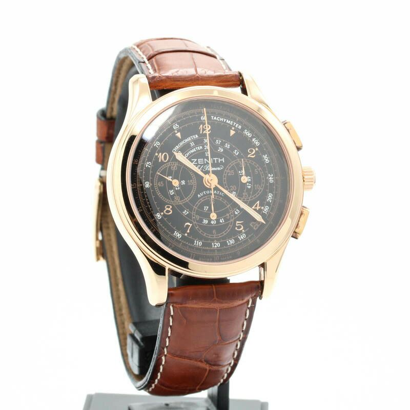 中古】ZENITH CHRONOMASTER EL PRIMERO ROSE GOLD LIMITED TO 750  