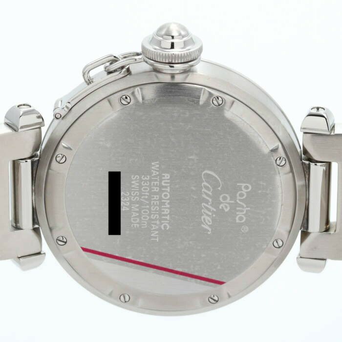 【仮】カルティエ【CARTIER】パシャCW31014M7メンズネイビーステンレススティール腕時計時計PASHACNAVYSS【中古】