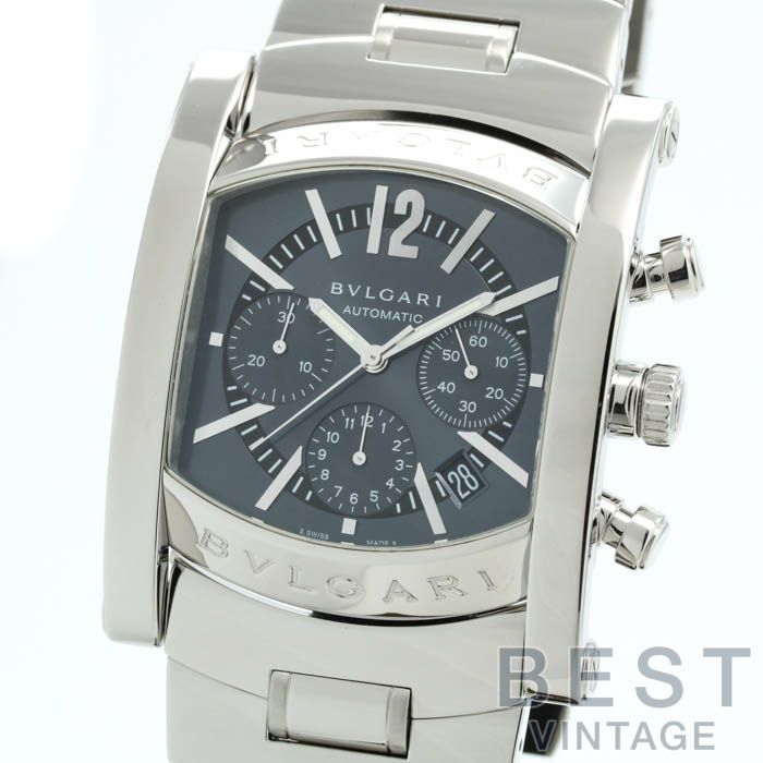 中古】BVLGARI ASSIOMA CHRONOGRAPH ブルガリ アショーマ クロノグラフ 