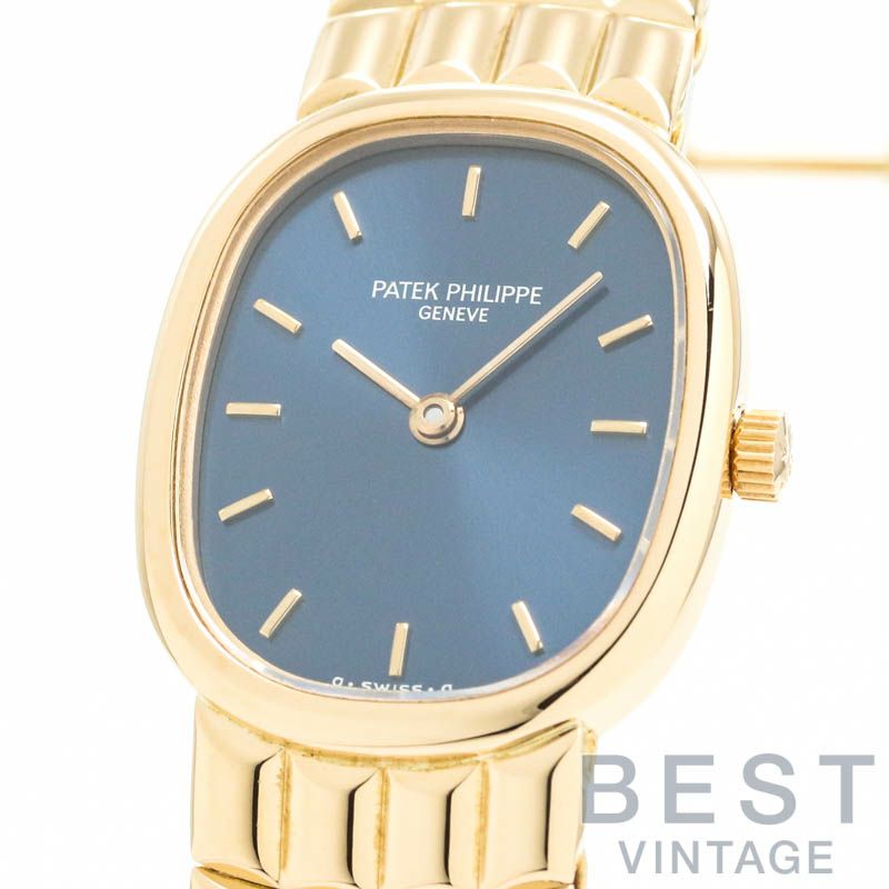 【仮】パテック・フィリップ【PATEKPHILIPPE】ゴールデンエリプス4764/15メンズブルーK18イエローゴールド腕時計時計GOLDENELIPSEBLUEK18YG【中古】