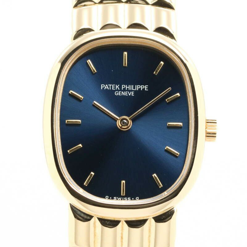 【仮】パテック・フィリップ【PATEKPHILIPPE】ゴールデンエリプス4764/15メンズブルーK18イエローゴールド腕時計時計GOLDENELIPSEBLUEK18YG【中古】