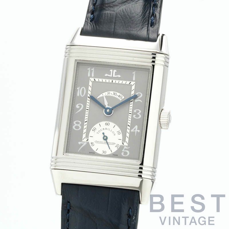 【仮】ジャガー・ルクルト【JAEGERLECOULTRE】レベルソプラチナNo.2Q2176402(270.6.48/217.64.40)メンズグレープラチナ腕時計時計REVERSOPLATINUMNUMBERTWOGRAYPT【中古】