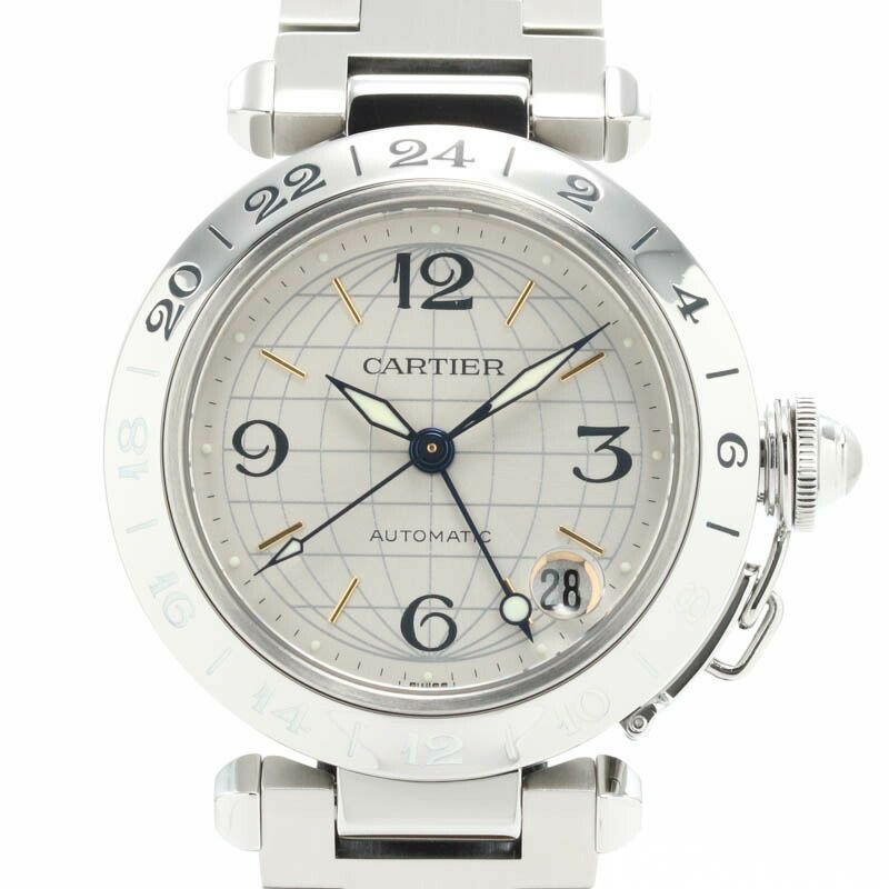 【中古】CARTIER PASHA C MERIDIAN GMT , カルティエ パシャC メリディアン GMT , W31029M7