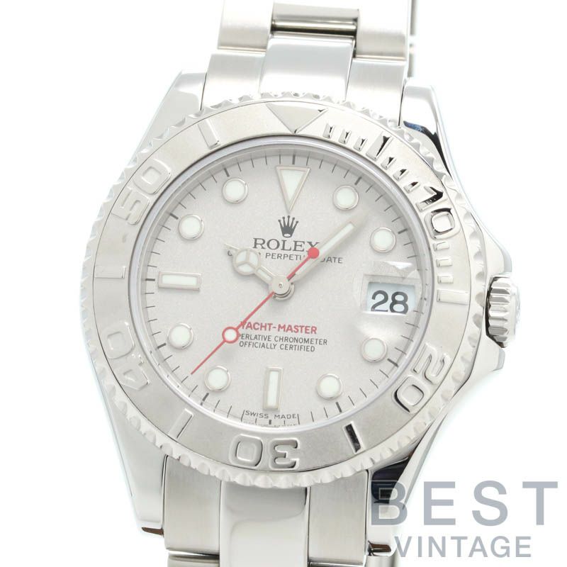 【仮】ロレックス【ROLEX】ヨットマスターロレジウム168622ボーイズシルバープラチナ/ステンレススティール腕時計時計YACHT-MASTERROLESIUMSILVERPT/SS【中古】
