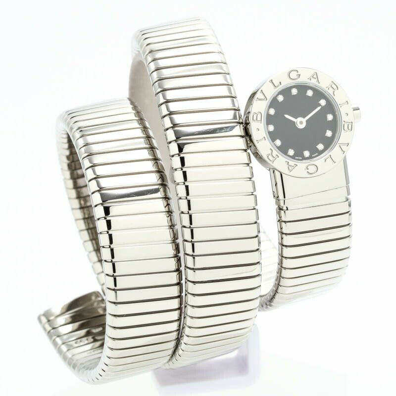 【仮】ブルガリ【BVLGARI】ブルガリブルガリトゥボガスBB191TS/12レディースブラックステンレススティール腕時計時計BVLGARIBVLGARITUBOGASBLACKSS【中古】