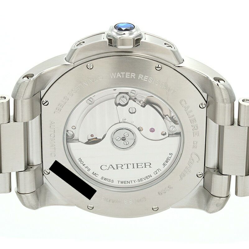 【仮】カルティエ【CARTIER】カリブルドゥカルティエW7100015メンズシルバーステンレススティール腕時計時計CALIBREDECARTIERSILVERSS【中古】