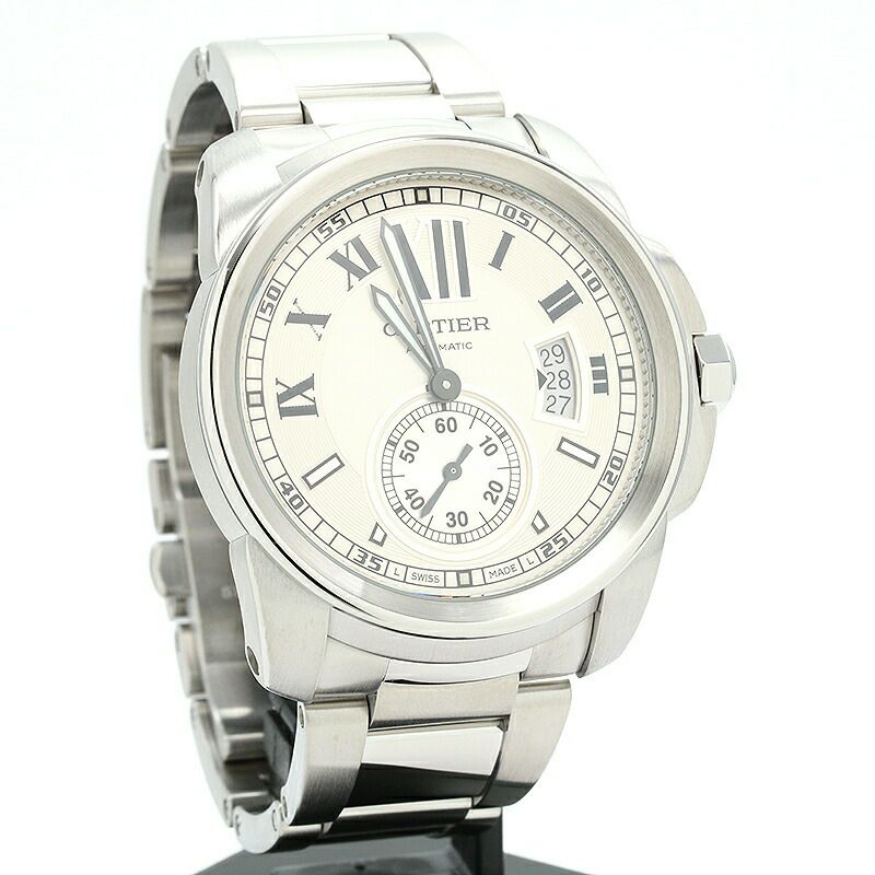 【仮】カルティエ【CARTIER】カリブルドゥカルティエW7100015メンズシルバーステンレススティール腕時計時計CALIBREDECARTIERSILVERSS【中古】