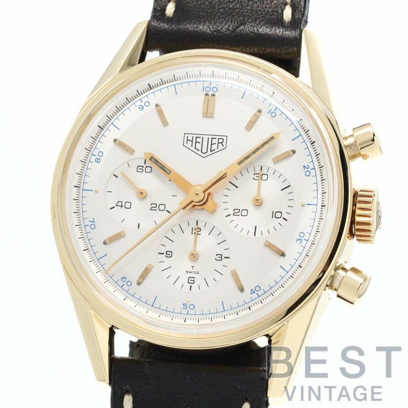 【仮】タグ・ホイヤー【TAGHEUER】カレラクロノグラフCS3140メンズシルバーK18イエローゴールド腕時計時計CARRERACHRONOGRAPHSILVERK18YG【中古】