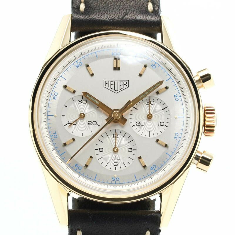 【仮】タグ・ホイヤー【TAGHEUER】カレラクロノグラフCS3140メンズシルバーK18イエローゴールド腕時計時計CARRERACHRONOGRAPHSILVERK18YG【中古】