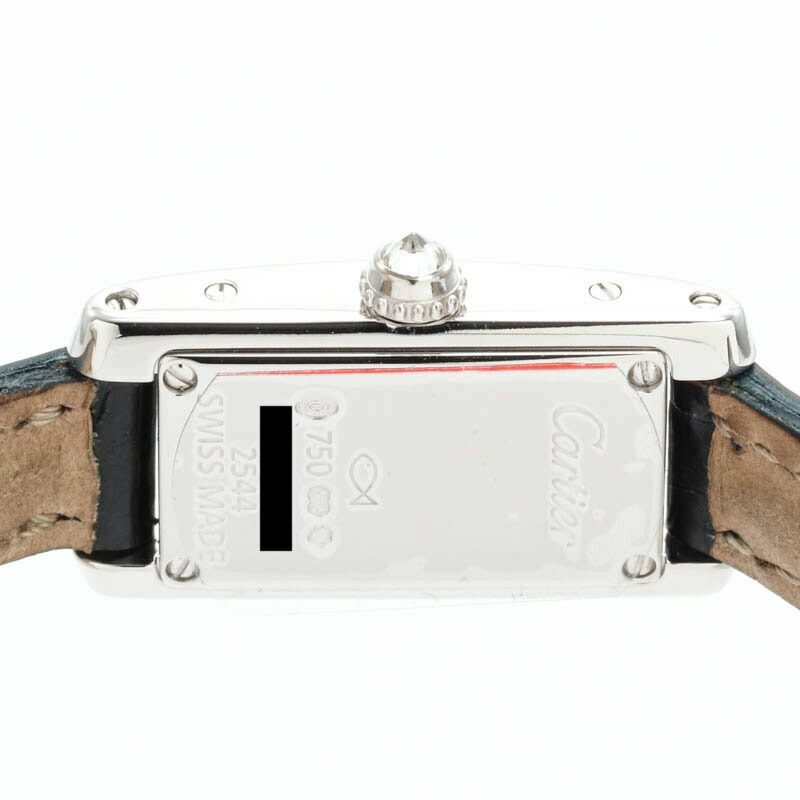 【仮】カルティエ【CARTIER】ラニエールタンクアロンジェSMWJ2001W3レディースシルバーK18ホワイトゴールド腕時計時計LANIERTANKALONGERSMSILVERK18WG【中古】