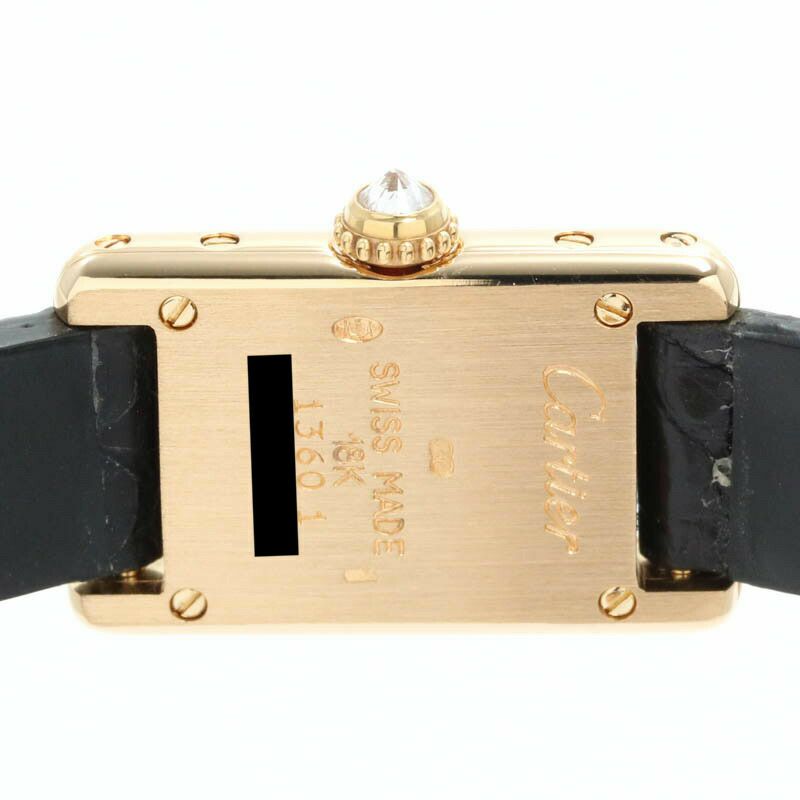 【仮】カルティエ【CARTIER】タンクミニWB202051レディースシルバーK18イエローゴールド腕時計時計TANKMINISILVERK18YG【中古】