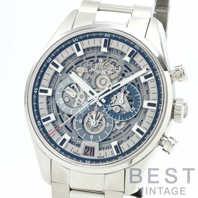 中古】ZENITH CHRONOMASTER EL PRIMERO FULL OPEN 42MM ゼニス エル プリメロ クロノマスター フルオープン  03.2081.400/78.M2040｜ヴィンテージブランド｜時計・腕時計の通販サイトBEST ISHIDA（正規・中古販売店）