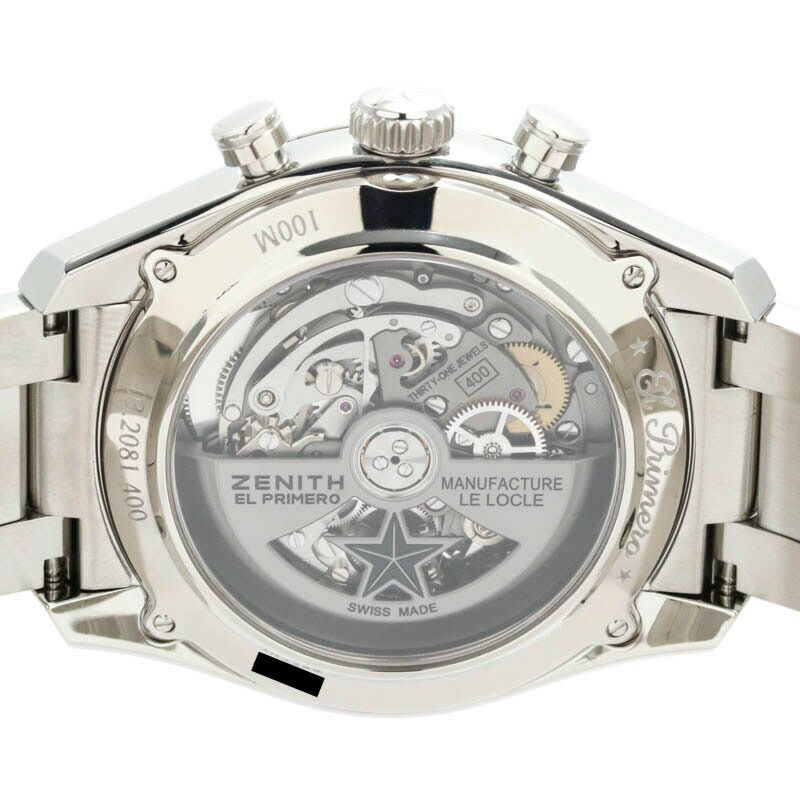 【仮】ゼニス【ZENITH】エルプリメロクロノマスターフルオープン03.2081.400/78.M2040メンズスケルトンステンレススティール腕時計時計CHRONOMASTERELPRIMEROFULLOPEN42MMSKELETONSS【中古】