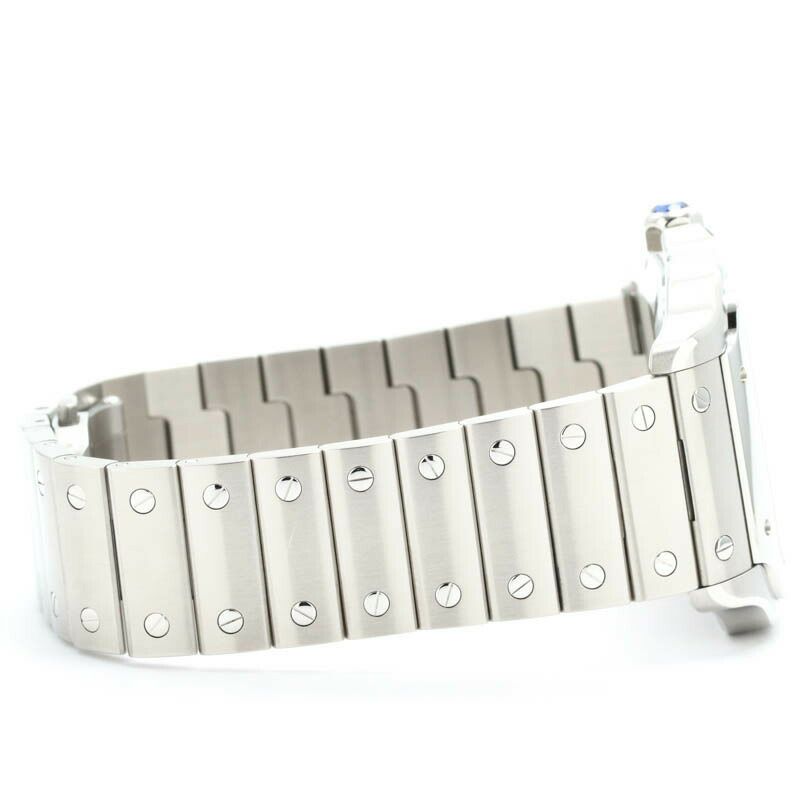 【仮】カルティエ【CARTIER】サントスドゥカルティエウォッチLMWSSA0030メンズブルーステンレススティール腕時計時計SANTOSDECARTIERWATCHLMBLUESS【中古】